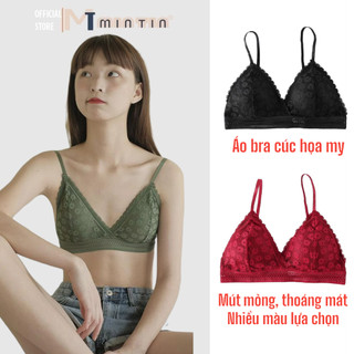 Áo Bra Cúc Họa My Daisy Mút Mỏng, Cài Sau Hot Trend 2020 [Hồng Xù]