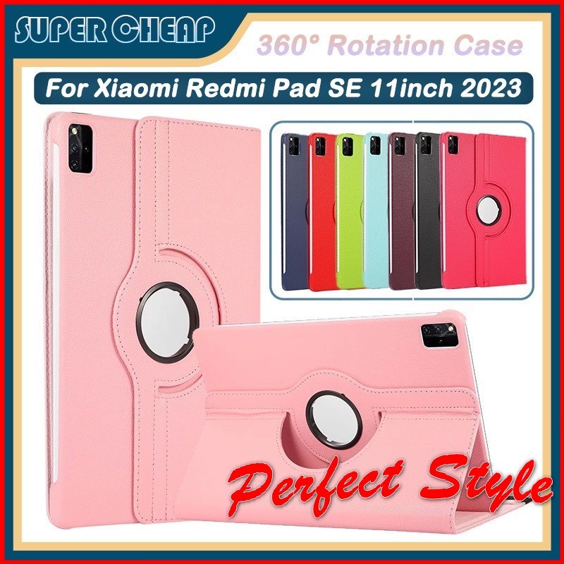 Bao Da Nắp Gập Xoay 360 Xiaomi Redmi Pad SE 11inch 2023 gấp dựng thông minh