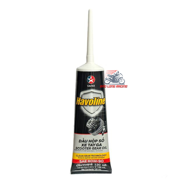 Nhớt hộp số Havoline Scooter Gear Oil 80W-90 120ml, nhớt láp dành cho xe ga