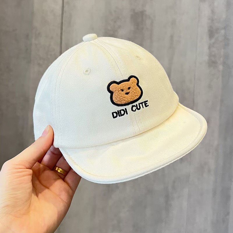 Mũ nón cho bé sơ sinh - Nón lưỡi trai hình gấu phong cách Hàn Quốc S6-24m