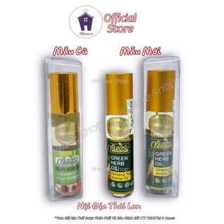 01 Chai DẦU SÂM Green Herb Oil THAILAND 8ml (NỘI ĐỊA 2 TEM)