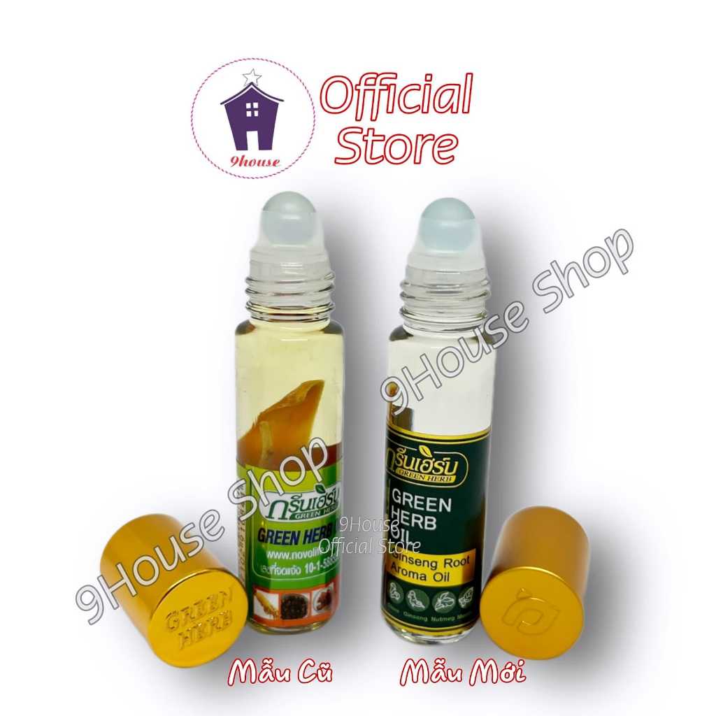 01 Chai Dầu Nhân Sâm Ginseng Green Herb Oil 8ml Thái Lan