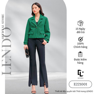 Áo khoác dạ ngắn công sở LENDO cao cấp E221001