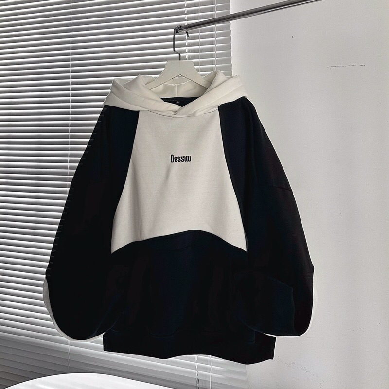 Áo hoodie nỉ Dessu form boxy _HT.Store96