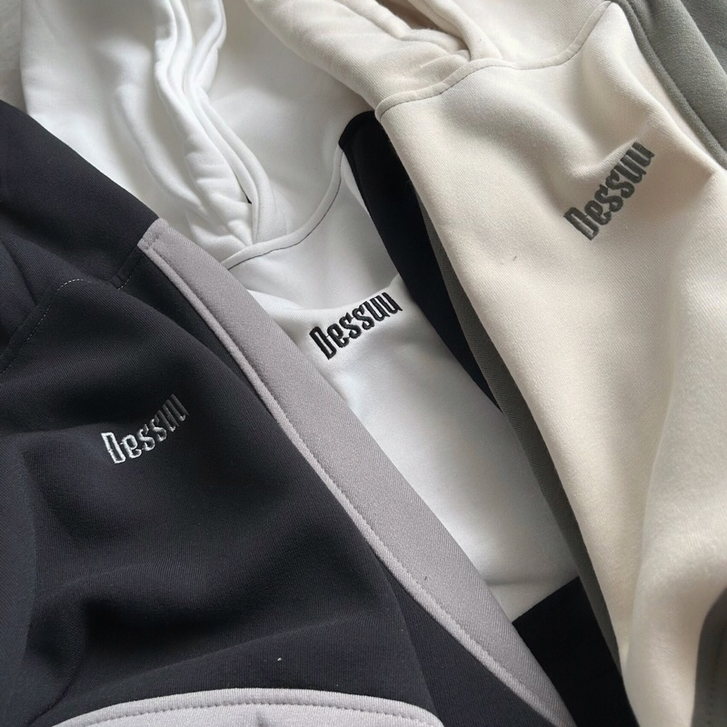 Áo hoodie nỉ Dessu form boxy _HT.Store96