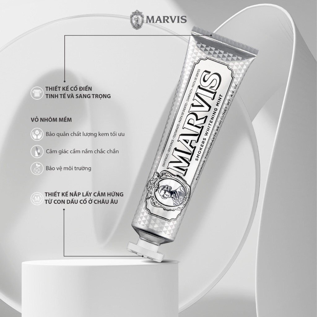 Kem Đánh Răng Marvis Smokers Whitening Mint
