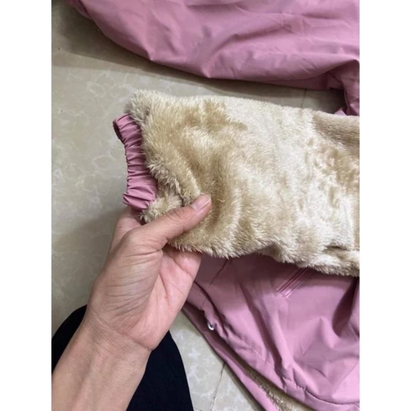 Áo khoác nữ lót lông chống nước