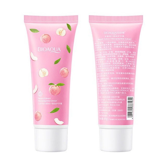 Kem Dưỡng Da Tay BIOAQUA Chiết Xuất Từ Trái Đào 30g