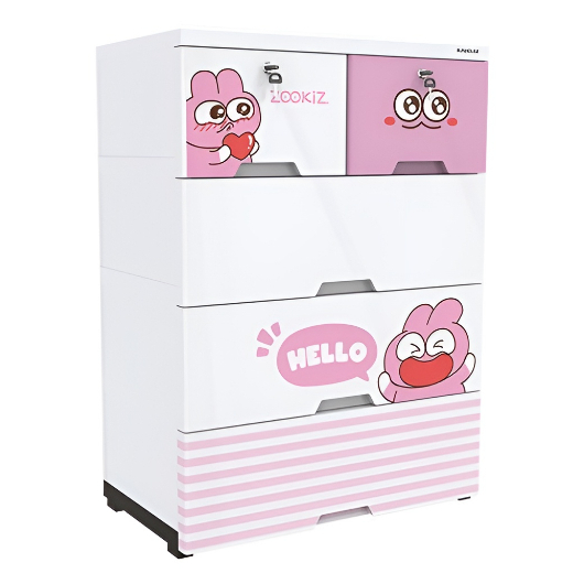 Tủ nhựa sơ sinh 5 ngăn Happy Baby Sunhouse KS-CA688G5 hàng chính hãng