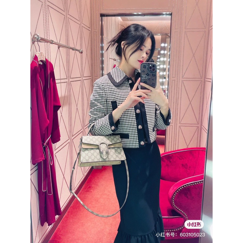 Túi xách GC đầu rồng size 24 box nam châm