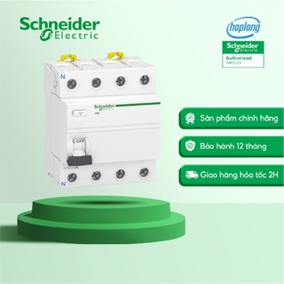 Cầu dao tự động chống rò Rccb SCHNEIDER A9R50440 - Acti 9 ilD K, 4P, 40A, 30mA, 8 Poles