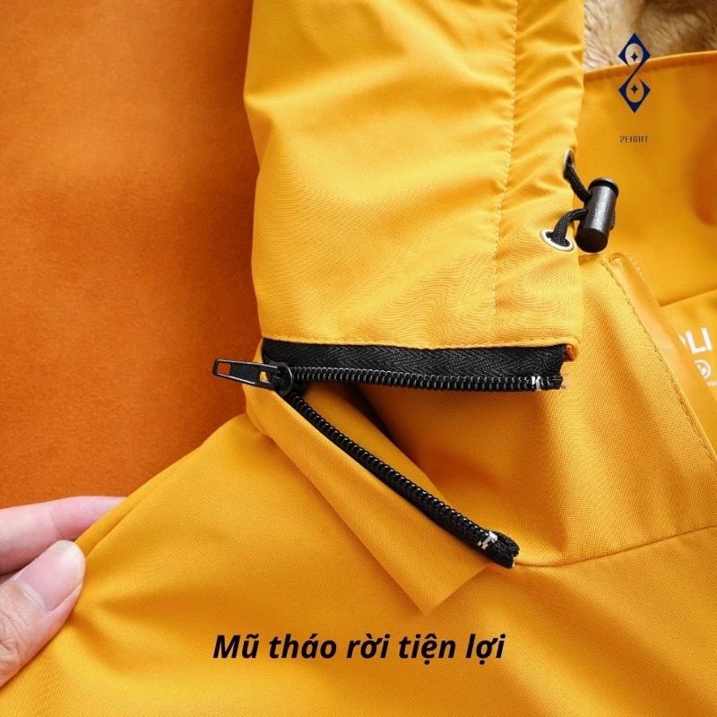 Áo khoác nam nữ 3 khóa lót lông Cao cấp