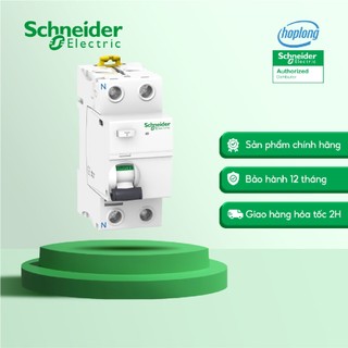 Cầu dao tự động chống rò RCCB A9R71240 2P 40A dòng rò 30mA Acti9 SCHNEIDER dòng cắt 6kA