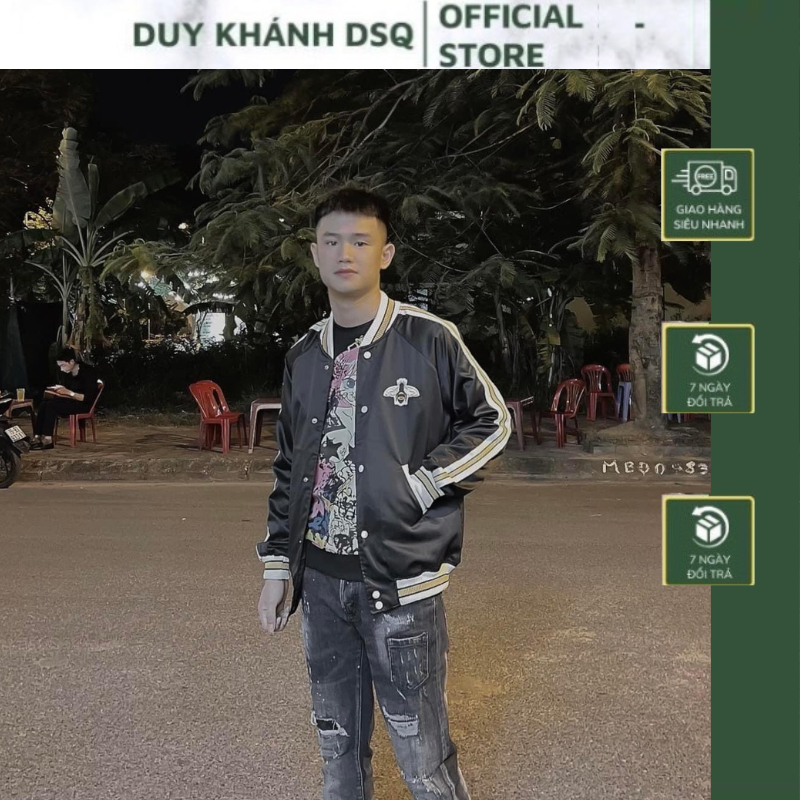 Áo Khoác Gió Bomber Nam Nữ Đẹp, Áo Khoác Thu Đông Vải Gió 2 Lớp Cao Cấp Phong Cách Thời Trang DUY KHÁNH DSQ98