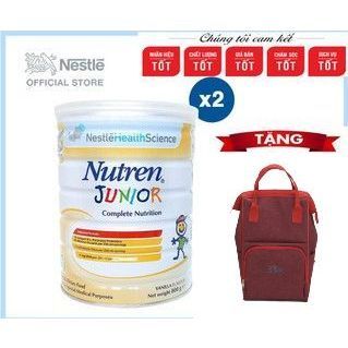 Bộ 2 lon Nutren Junior 800g. Hỗ trợ tăng cân hiệu quả. Sữa chính hãng Nestlé Thụy Sĩ.