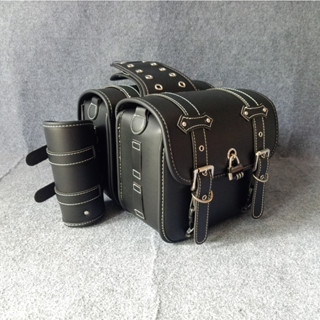 Cặp Túi Da Treo Hông Xe Motor, Xe Máy Có Khoá 26cm