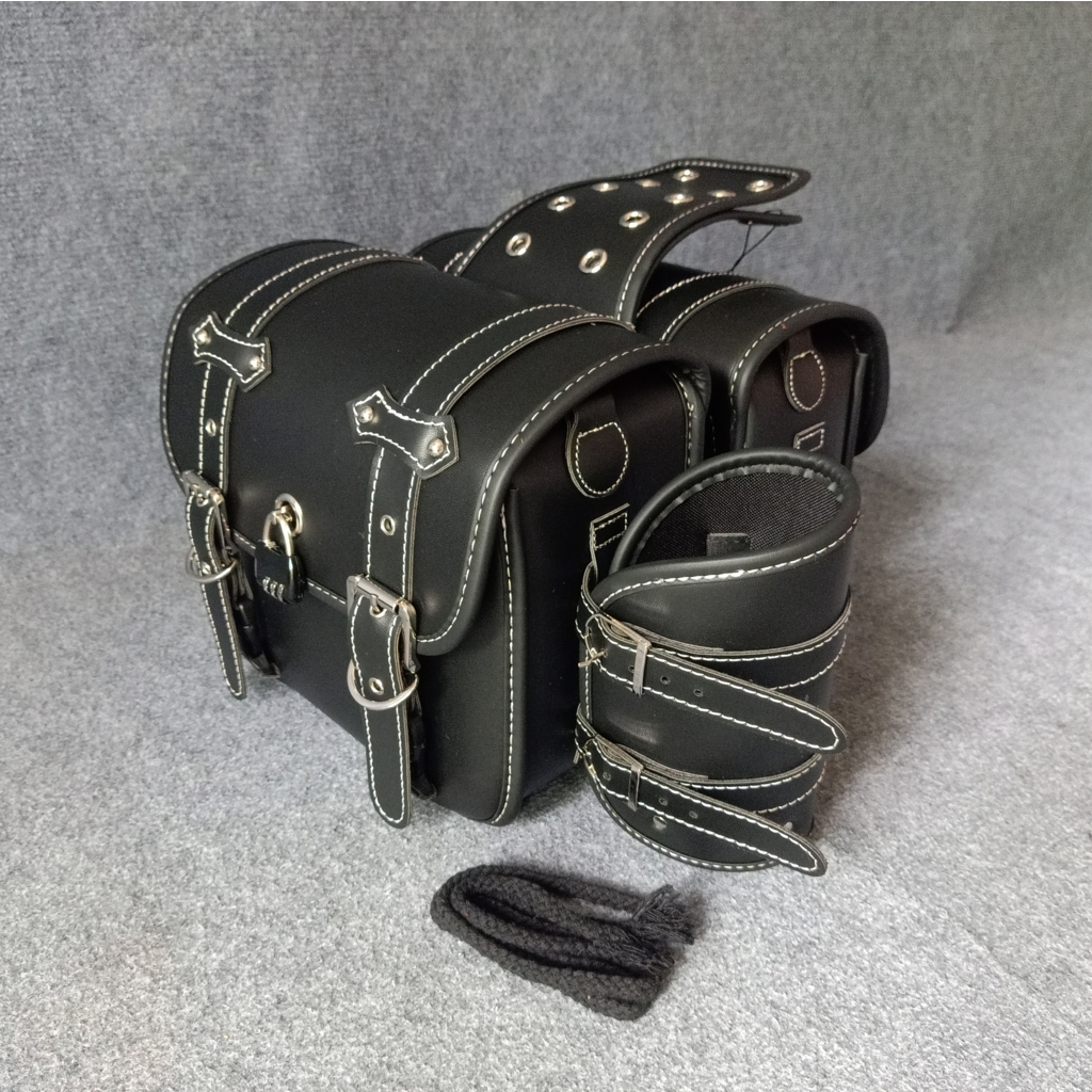 Cặp Túi Da Treo Hông Xe Motor, Xe Máy Có Khoá 26cm