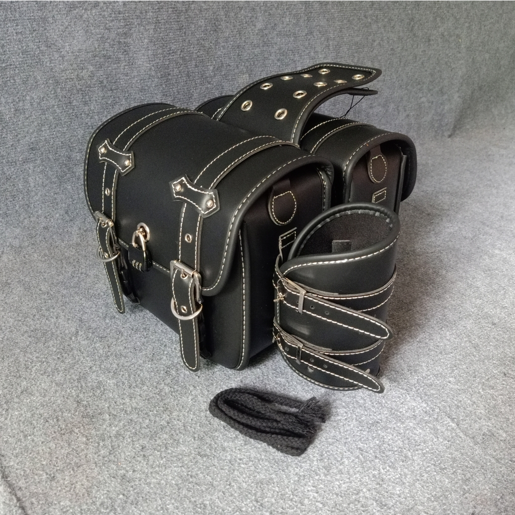 Cặp Túi Da Treo Hông Xe Motor, Xe Máy Có Khoá 26cm