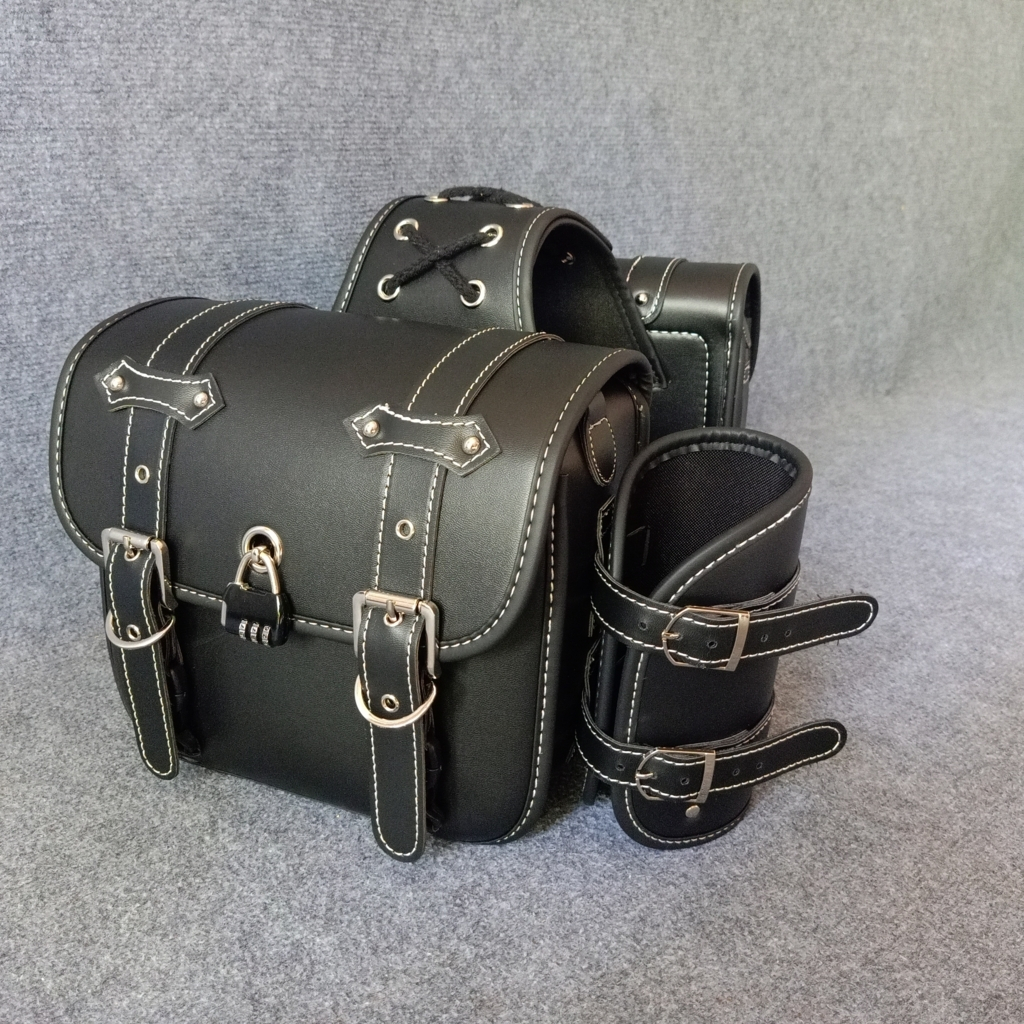 Cặp Túi Da Treo Hông Xe Motor, Xe Máy Có Khoá 26cm