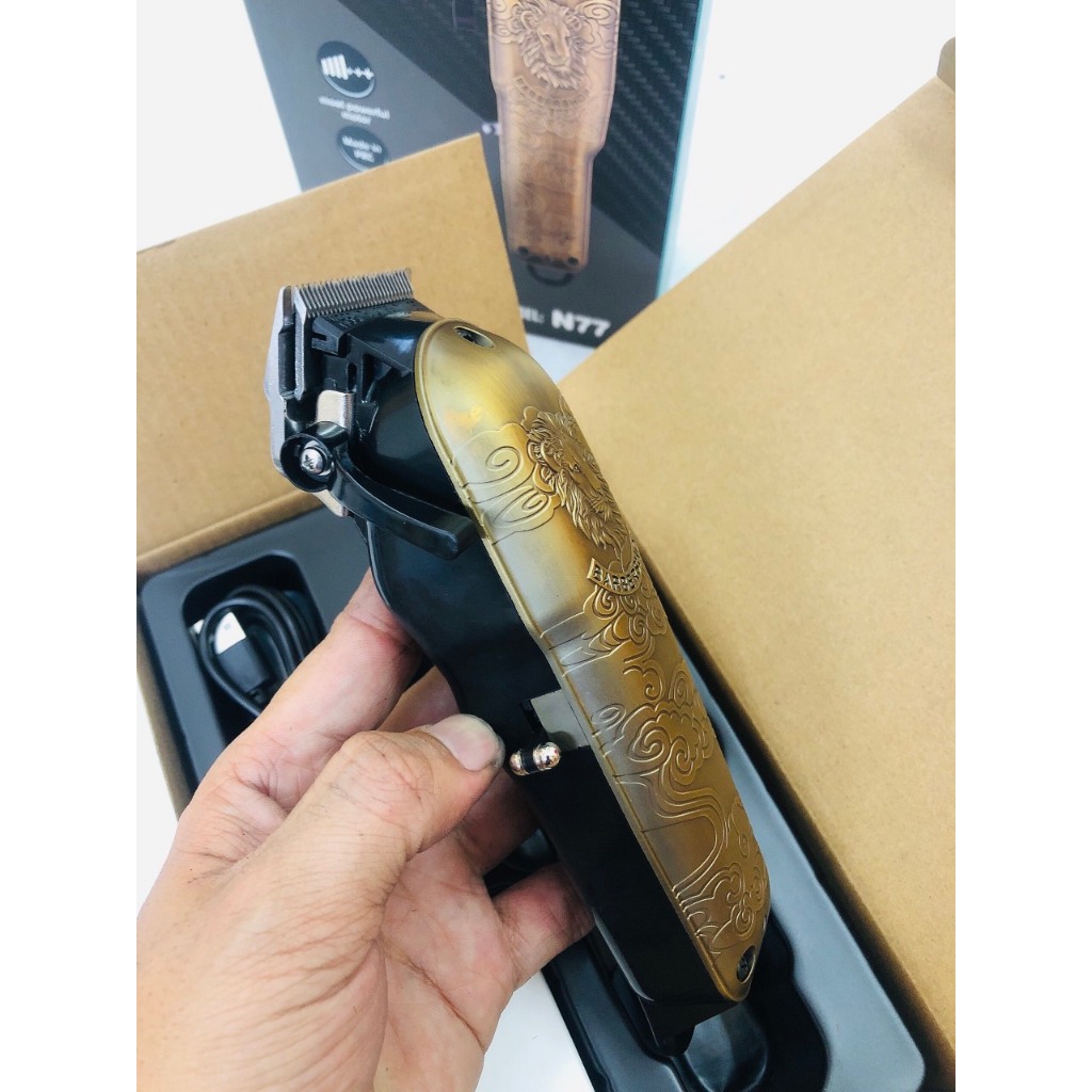 Tông đơ cắt tóc N77 lưỡi đơn chuyên khung đã mài chuốc