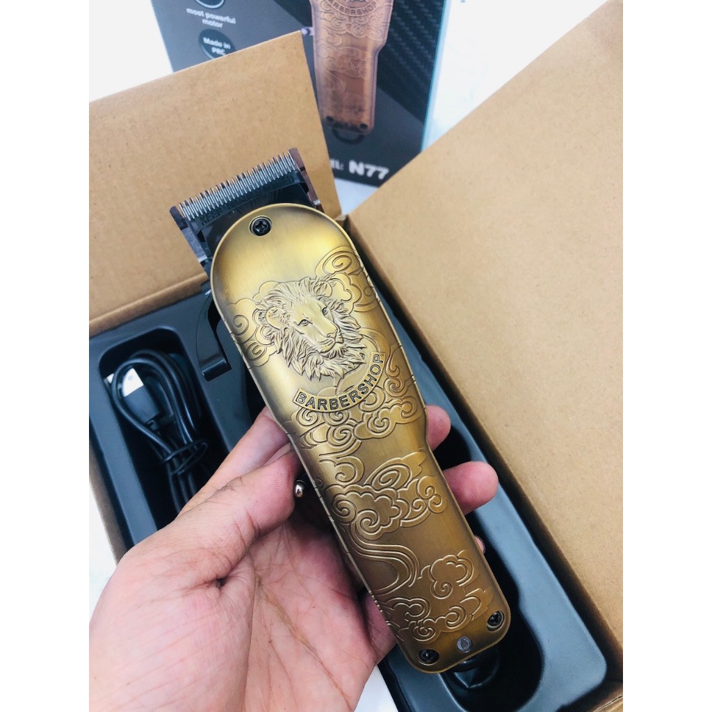 Tông đơ cắt tóc N77 lưỡi đơn chuyên khung đã mài chuốc