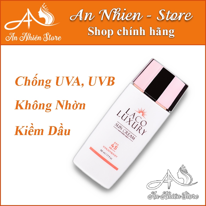 Kem Chống Nắng LACO SUN CREAM SPF45 PA++++ NÂNG TONE, KIỀM DẦU,KHÔNG TRÔI KHI GẶP NƯỚC