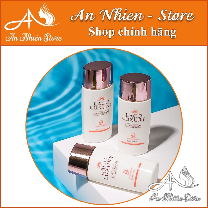 Kem Chống Nắng LACO SUN CREAM SPF45 PA++++ NÂNG TONE, KIỀM DẦU,KHÔNG TRÔI KHI GẶP NƯỚC