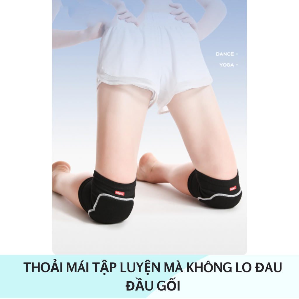 Bó Gối Thể Thao Có Đệm Cao Cấp Aolikes 0210 (2 Chiêc) Bảo Vệ Đầu Gối Khi Chơi Bóng Chuyền Tập Gym Yoga