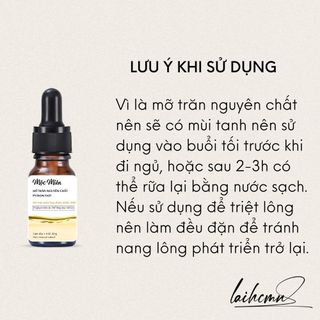 MỠ TRĂN NGUYÊN CHẤT GIÚP TRIỆT LÔNG