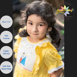 FREESHIP EXTRA Váy đầm smock hoàng tử công chúa lọ lem dễ thương váy đi học đi chơi chất thô cotton - SKU007