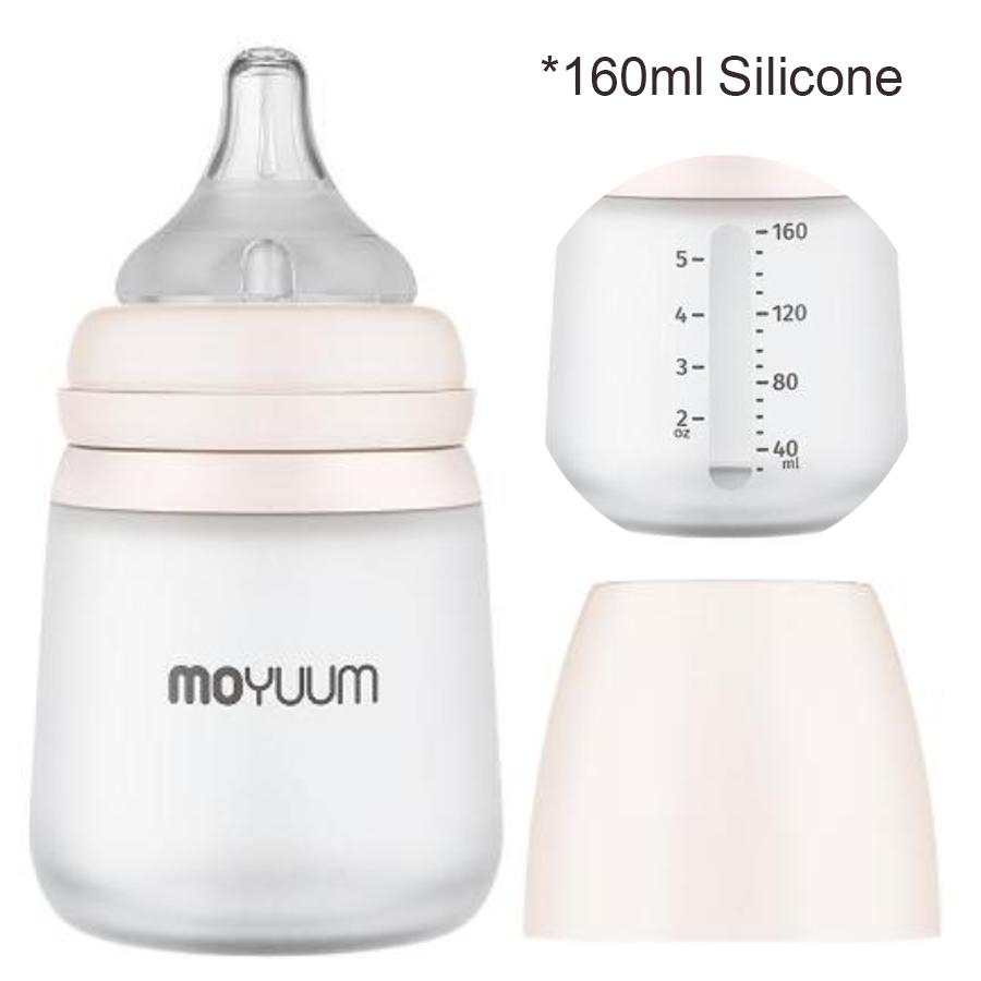 Bình sữa Moyuum Silicon 160ml / 260ml chính hãng cho bé từ sơ sinh