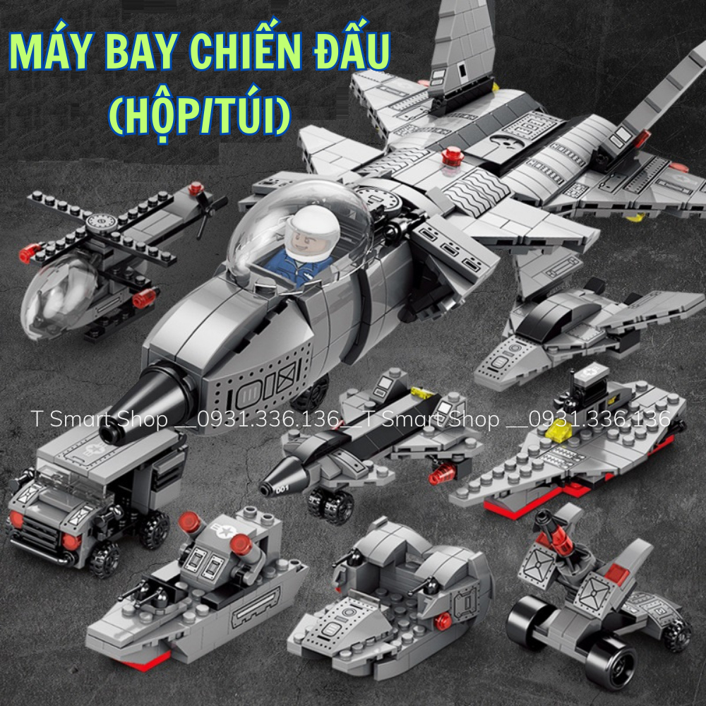 Đồ chơi lắp ráp cho bé trai: mô hình lego trực thăng, lego máy bay