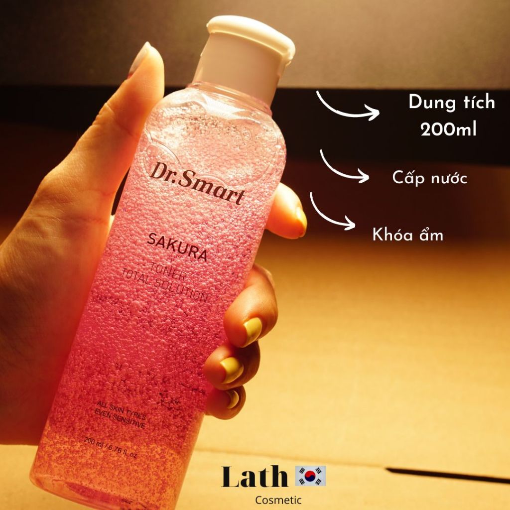 Set 2 chai toner và dầu tẩy trang Dr.smart giúp làm sạch makeup và cân bằng độ ẩm cho da 100ml x 2