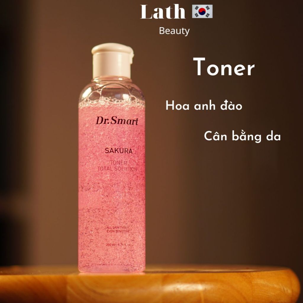 Set 2 chai toner và dầu tẩy trang Dr.smart giúp làm sạch makeup và cân bằng độ ẩm cho da 100ml x 2