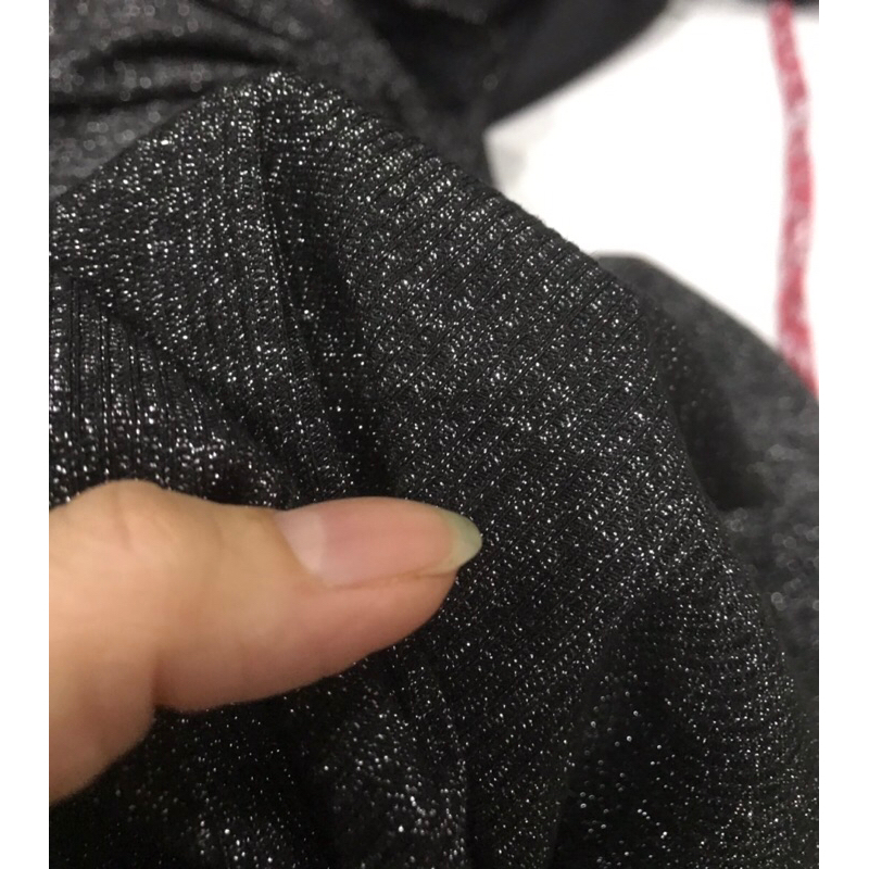 Vải thun cotton nhũ kim tuyến co giãn 4 chiều đanh chắc may đầm váy body ,đầm thiết kế