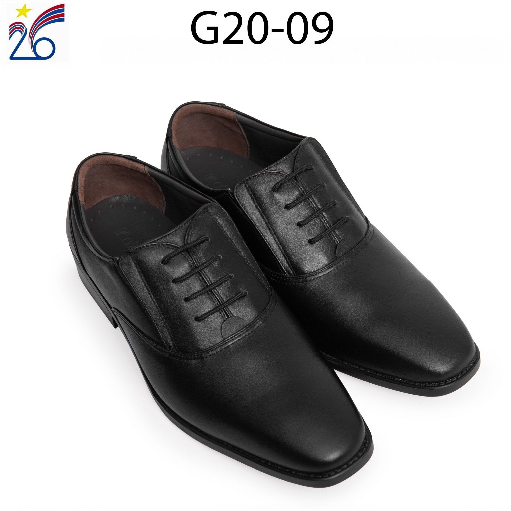 Giày da nam kiểu tướng, da bò cao cấp, lót da cừu, mặt gò Mex, uốn gập tốt, đế cao su, có núm khí tạo êm G20-09