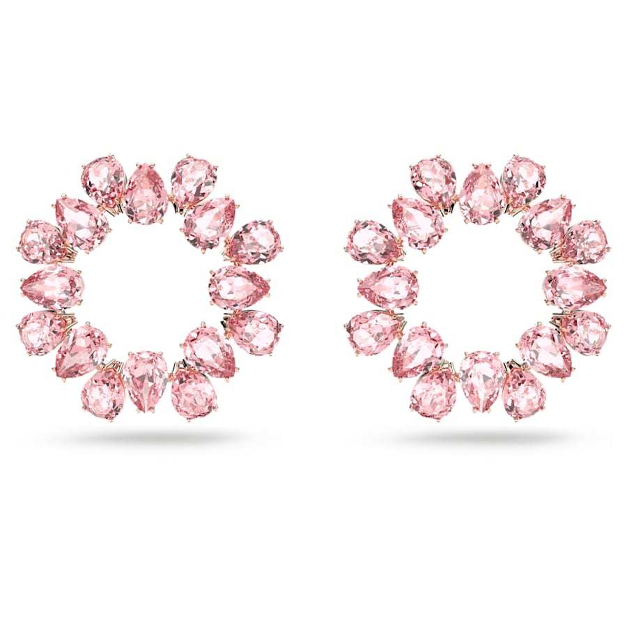 Khuyên tai nữ Swarovski PEAR CUT MILLENIA HOOP EARRINGS 3044PI
