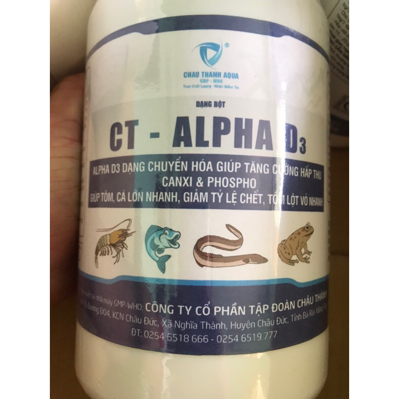 Canxi Alpha D3 - cung cấp canxi cho cá, tôm, lươn, ếch - chống còi, chống hao hụt khi thay nước - tino.officialstore
