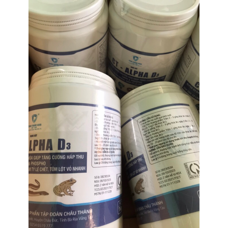 Canxi Alpha D3 - cung cấp canxi cho cá, tôm, lươn, ếch - chống còi, chống hao hụt khi thay nước - tino.officialstore