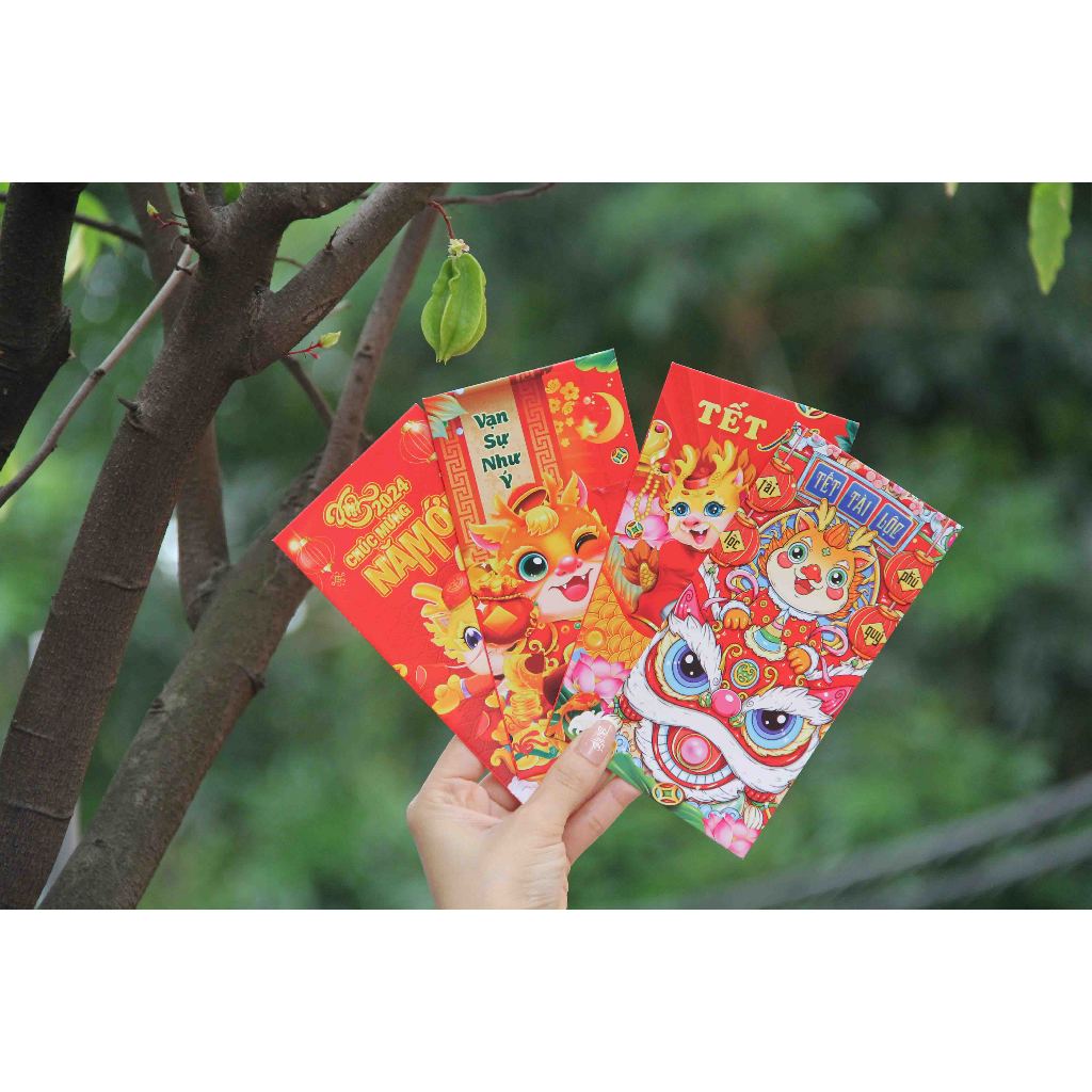 Sỉ 100 bao lì xì các mẫu RỒNG Xuân Giáp Thìn