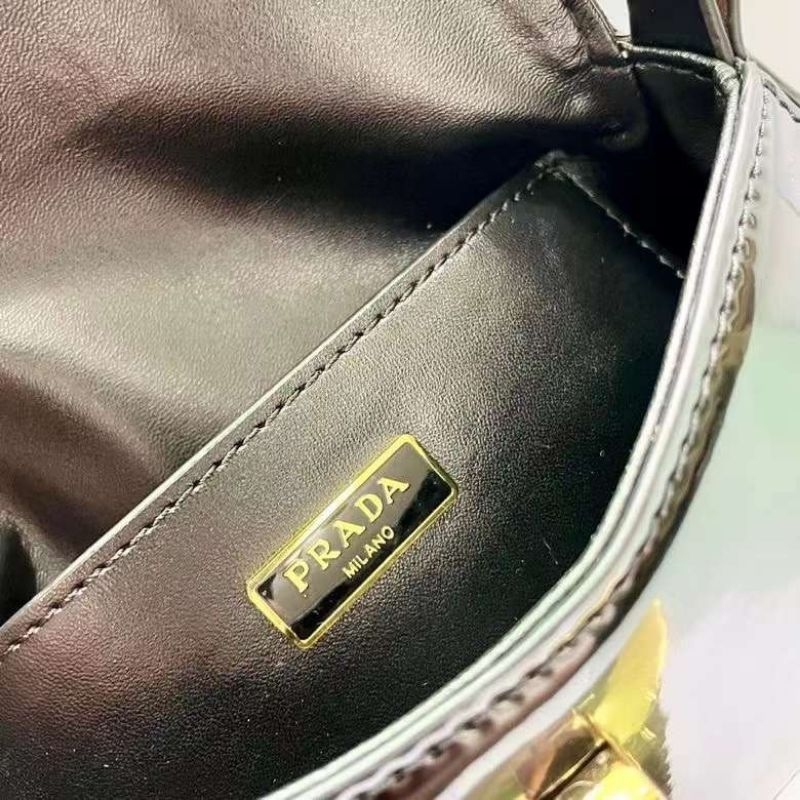 Túi xách nữ cực đẹp Prada da bóng sz24cm kèm hộp hãng