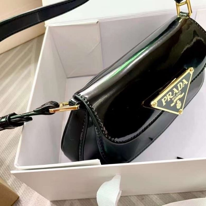 Túi xách nữ cực đẹp Prada da bóng sz24cm kèm hộp hãng