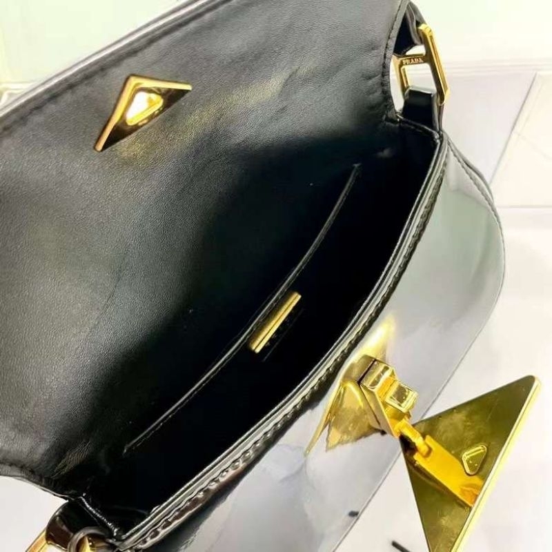 Túi xách nữ cực đẹp Prada da bóng sz24cm kèm hộp hãng