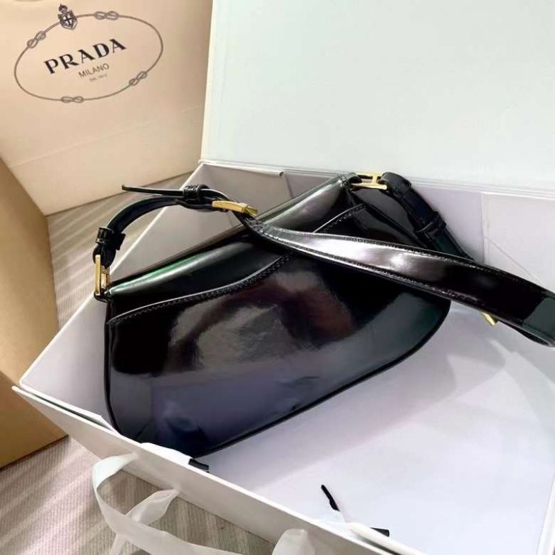 Túi xách nữ cực đẹp Prada da bóng sz24cm kèm hộp hãng