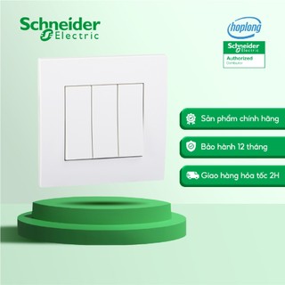 CÔNG TẮC BA 1 CHIỀU VIVACE MÀU TRẮNG SCHNEIDER PREMIUM - KB33_1_WE_G19