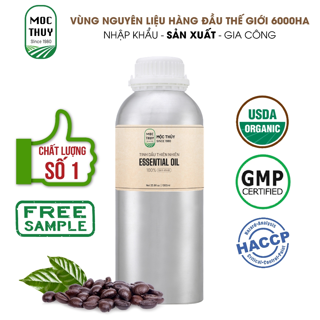 Tinh dầu nguyên chất hữu cơ MỘC THỦY - Khử mùi, làm thơm phòng, đuổi muỗi, thư giãn, an toàn
