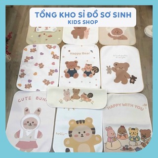 [Chọn mẫu] Tấm Lót Chống Thấm 4D Xuất Hàn Cho Bé, Tấm Lót Thay Bỉm Manny Kích Thước 50*70cm