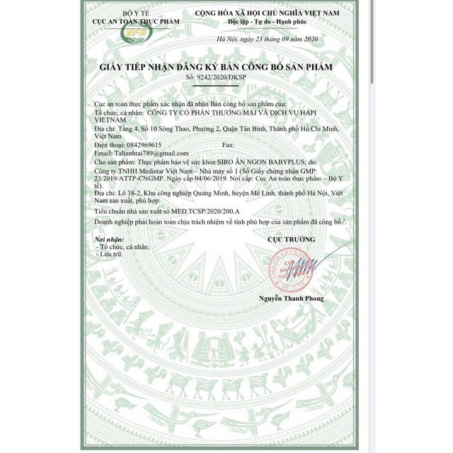 Siro Ăn Ngon Baby Plus, Giúp Bé Ăn Ngon, Tăng Khả Năng Hấp Thu, Bé Hết Biếng Ăn, Tăng Cân, Hết Táo Bón