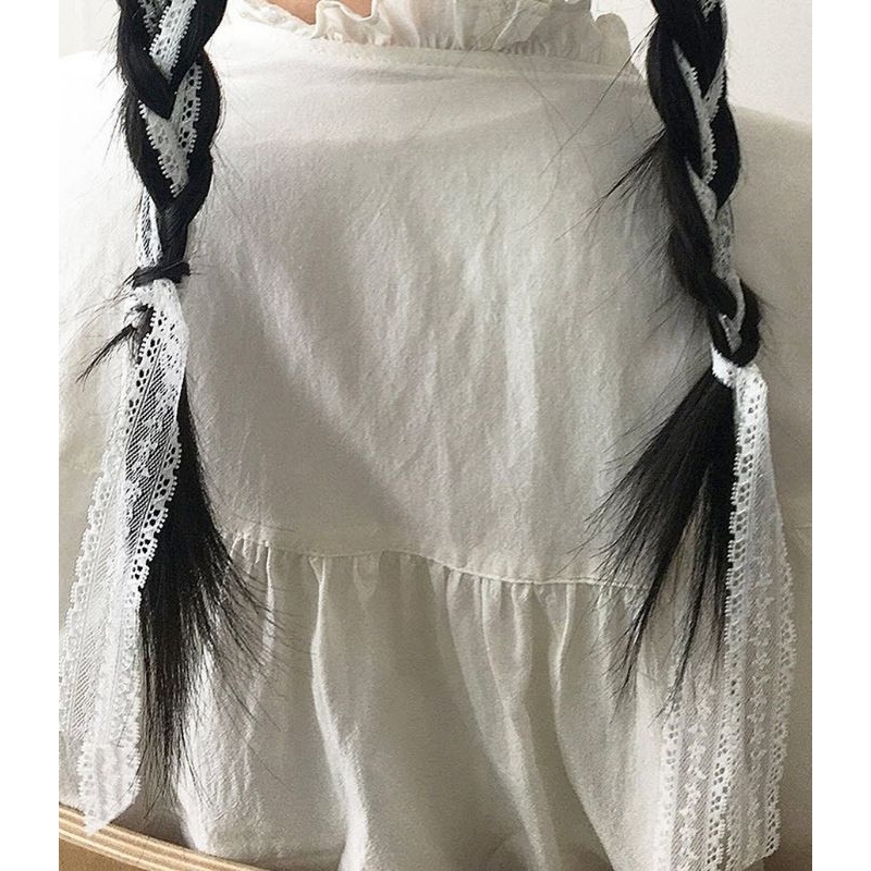 Dây Ren Trắng Dài Có Chun Cột Tóc Đa Năng - CAI1328 - BCorner