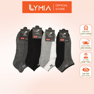 Tất nam LYMIA Miniso CỔ NGẮN xuất Nhật loại 1 - Lố 5 đôi